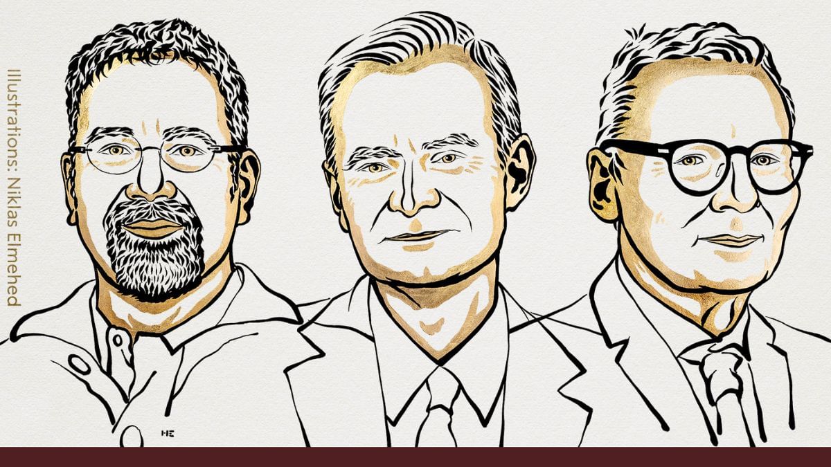 Economics Nobel Prize 2024: इन तीन अर्थशास्त्रियों को क्यों मिला नोबेल पुरस्कार, क्या हैं इनके काम? Economics Nobel Prize 2024: इन तीन अर्थशास्त्रियों को क्यों मिला नोबेल पुरस्कार, क्या हैं इनके काम?
