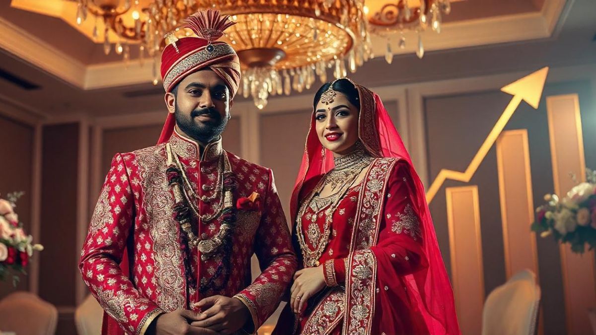चमकदार लहंगा, महंगा वेन्यू…. शादियों में 50 लाख भी हुआ कम, जानें कैसे खर्च कर रहे हैं भारतीय चमकदार लहंगा, महंगा वेन्यू…. शादियों में 50 लाख भी हुआ कम, जानें कैसे खर्च कर रहे हैं भारतीय