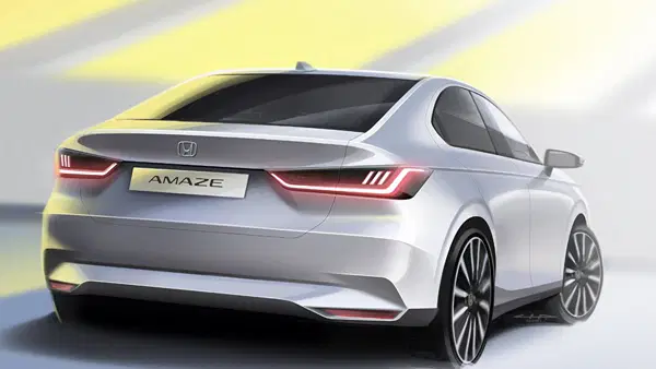नई Dzire के बाद नए कलेवर में आ रही है Honda Amaze, कंपनी ने उठाया इसकी लुक से पर्दा नई Dzire के बाद नए कलेवर में आ रही है Honda Amaze, कंपनी ने उठाया इसकी लुक से पर्दा