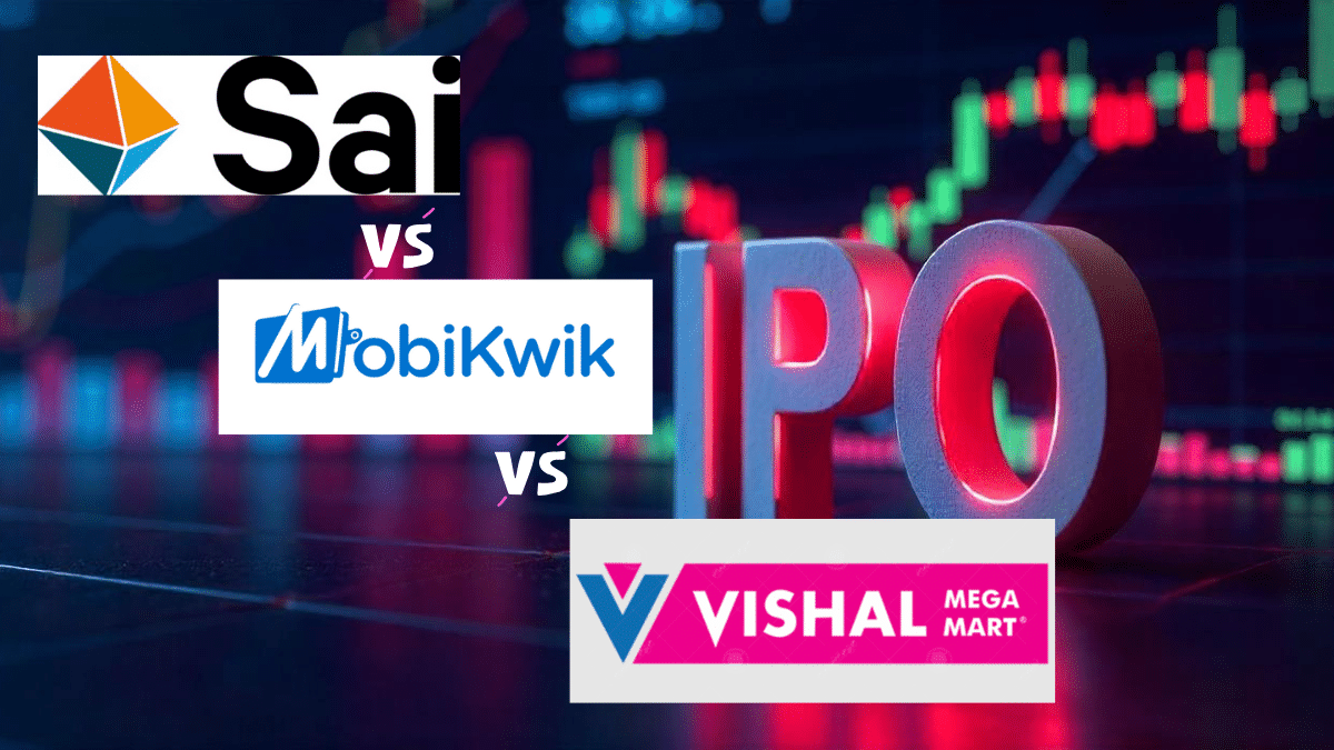 GMP के मामले में MobiKwik IPO निकला आगे, Vishal Mega Mart और Sai Life Sciences का जानें हाल GMP के मामले में MobiKwik IPO निकला आगे, Vishal Mega Mart और Sai Life Sciences का जानें हाल