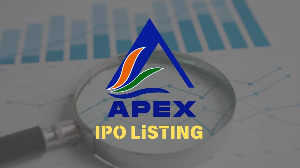 APEX Ecotech की बंपर लिस्टिंग, पहले ही दिन पैसा डबल, लगा अपर सर्किट APEX Ecotech की बंपर लिस्टिंग, पहले ही दिन पैसा डबल, लगा अपर सर्किट