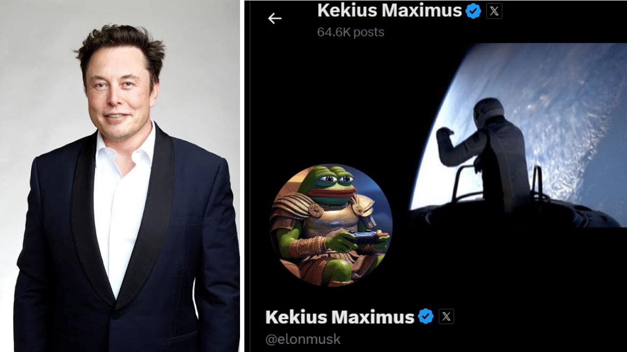 Elon Musk ने बदला नाम, Kekius Maximus Crypto करेंसी में आया 900% का उछाल; जानें क्या है माजरा? Elon Musk ने बदला नाम, Kekius Maximus Crypto करेंसी में आया 900% का उछाल; जानें क्या है माजरा?