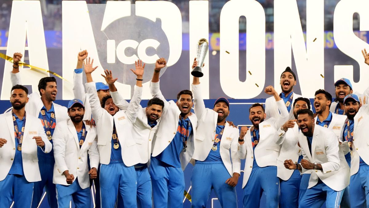 Champions Trophy 2025: टीम इंडिया का चैंपियंस ट्रॉफी पर कब्जा, रोहित शर्मा बने मैन ऑफ द मैच Champions Trophy 2025: टीम इंडिया का चैंपियंस ट्रॉफी पर कब्जा, रोहित शर्मा बने मैन ऑफ द मैच