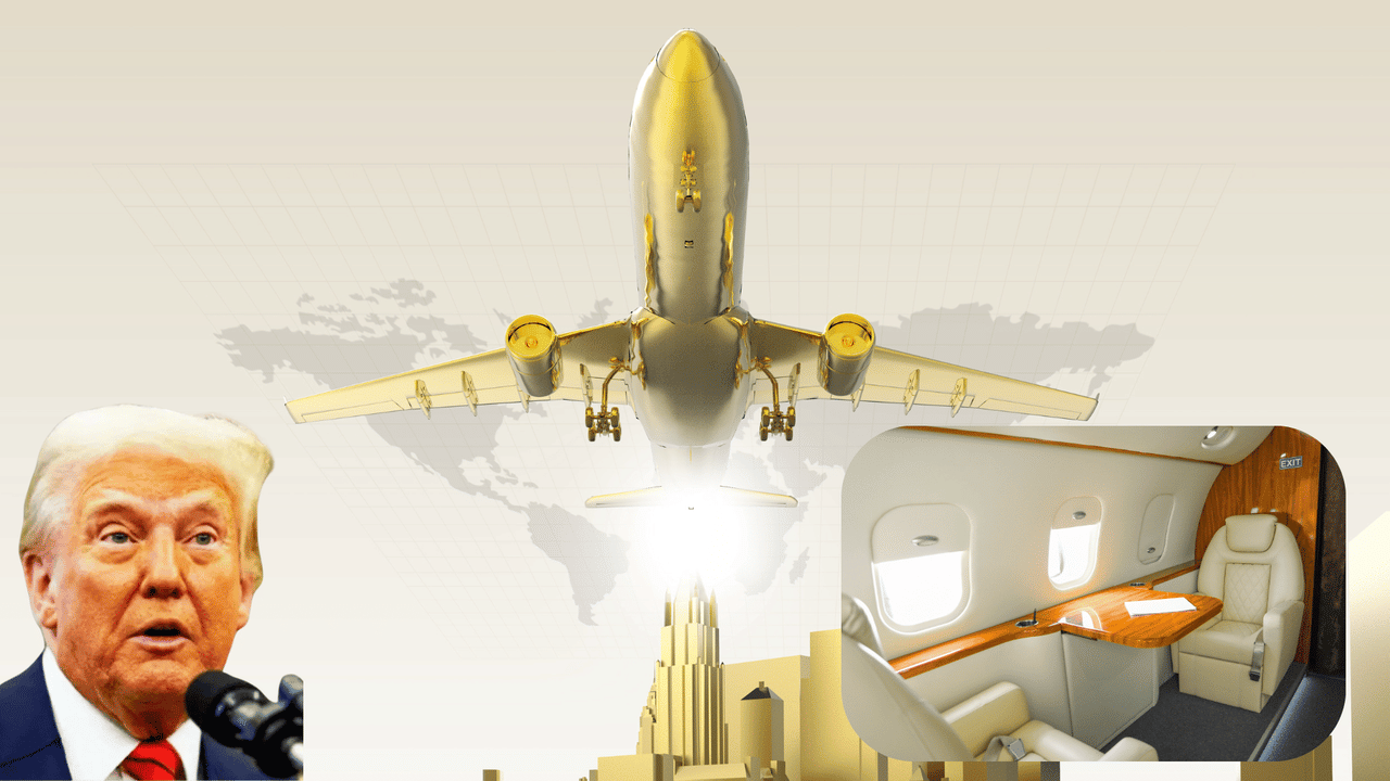 सोने के महल में उड़ेंगें ट्रंप, बन रहा है बेहद अनोखा प्लेन, कीमत है 3000 करोड़ सोने के महल में उड़ेंगें ट्रंप, बन रहा है बेहद अनोखा प्लेन, कीमत है 3000 करोड़