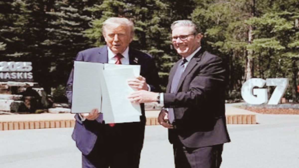 ट्रंप टैरिफ पर अमेरिका-ब्रिटेन में बात बनी, USA ने टैरिफ घटाकर 10 फीसदी किया , G7 समिट में हुआ फैसला