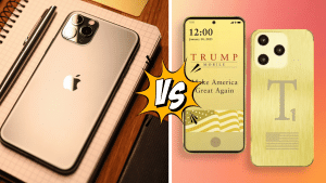 Trump Phone, iPhone 16 का कॉपी कैट! प्रोसेसर और अपडेट पर चुप्पी, जानें कितना है दम Trump Phone, iPhone 16 का कॉपी कैट! प्रोसेसर और अपडेट पर चुप्पी, जानें कितना है दम
