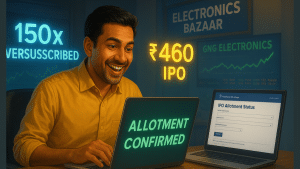 GNG Electronics IPO Allotment: 150 गुना से ज्यादा लगा दांव, जानें कैसे चेक करें स्टेटस; कब होगी लिस्टिंग GNG Electronics IPO Allotment: 150 गुना से ज्यादा लगा दांव, जानें कैसे चेक करें स्टेटस; कब होगी लिस्टिंग