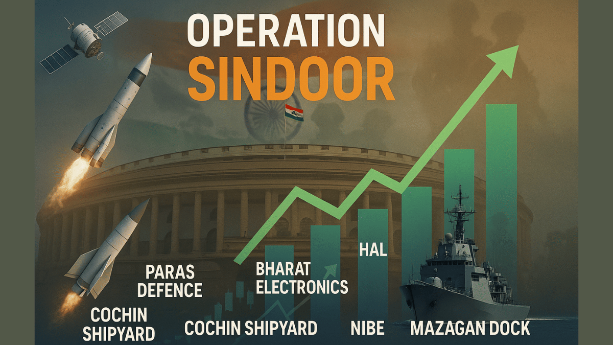 Operation Sindoor से खूब चमके ये डिफेंस स्टॉक्स, 83% तक चढ़े शेयर; इन कंपनियों की भरी ऑर्डर बुक Operation Sindoor से खूब चमके ये डिफेंस स्टॉक्स, 83% तक चढ़े शेयर; इन कंपनियों की भरी ऑर्डर बुक