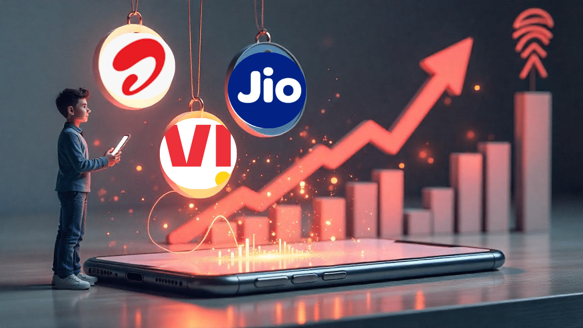 Jio, Airtel और Vi यूजर्स के लिए बुरी खबर! फिर महंगे हो सकते हैं मोबाइल रिचार्ज, 10-12% तक बढ़ेगी रेट Jio, Airtel और Vi यूजर्स के लिए बुरी खबर! फिर महंगे हो सकते हैं मोबाइल रिचार्ज, 10-12% तक बढ़ेगी रेट