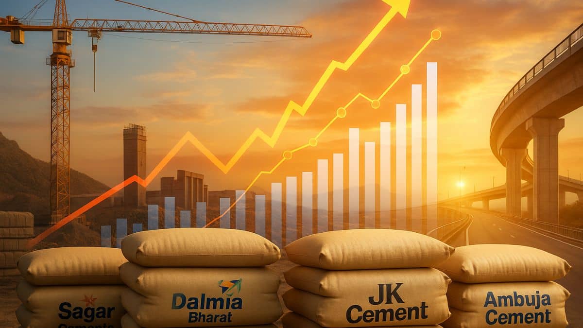 सीमेंट स्टॉक्स में तेजी, सागर और JK समेत इन कंपनियों के शेयर उछले; जानें क्या है कारण सीमेंट स्टॉक्स में तेजी, सागर और JK समेत इन कंपनियों के शेयर उछले; जानें क्या है कारण