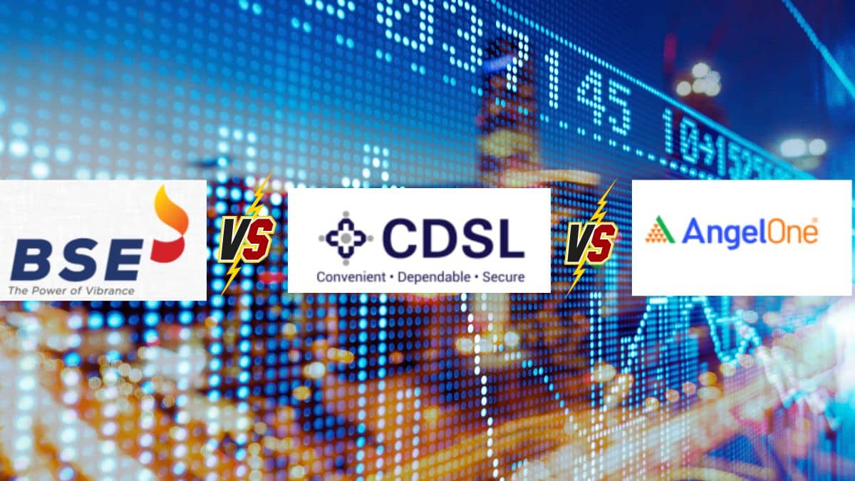 BSE vs Angel One vs CDSL: 52-वीक हाई से 37% तक टूटे शेयर, जानें कहां बना मौका और कौन सब पर भारी BSE vs Angel One vs CDSL: 52-वीक हाई से 37% तक टूटे शेयर, जानें कहां बना मौका और कौन सब पर भारी