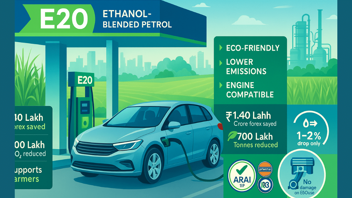 E20 पेट्रोल से डरने की जरूरत नहीं! सरकारी रिपोर्ट्स ने किया साफ, जानें आपकी गाड़ी पर क्या पड़ेगा फर्क