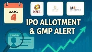 NSDL हो या Sri Lotus… तीन IPO का बड़ा दिन कल! अब जानें कब-कैसे चेक करें अलॉटमेंट, GMP से मिले इशारे NSDL हो या Sri Lotus… तीन IPO का बड़ा दिन कल! अब जानें कब-कैसे चेक करें अलॉटमेंट, GMP से मिले इशारे