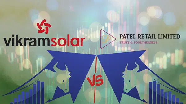 Patel Retail vs Vikram Solar: सब्सक्रिप्शन हो या GMP, दोनों IPO ने मचाया धमाल, जानें लिस्टिंग गेन की रेस में कौन आगे? Patel Retail vs Vikram Solar: सब्सक्रिप्शन हो या GMP, दोनों IPO ने मचाया धमाल, जानें लिस्टिंग गेन की रेस में कौन आगे?