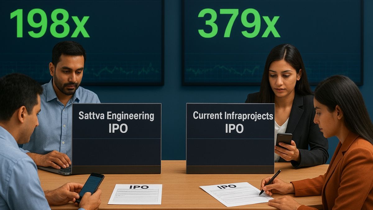 सब्सक्रिप्शन के आखिरी दिन इन दो SME IPO पर टूट पड़े निवेशक, 379 गुना तक हुआ सब्सक्राइब; GMP 50% सब्सक्रिप्शन के आखिरी दिन इन दो SME IPO पर टूट पड़े निवेशक, 379 गुना तक हुआ सब्सक्राइब; GMP 50%