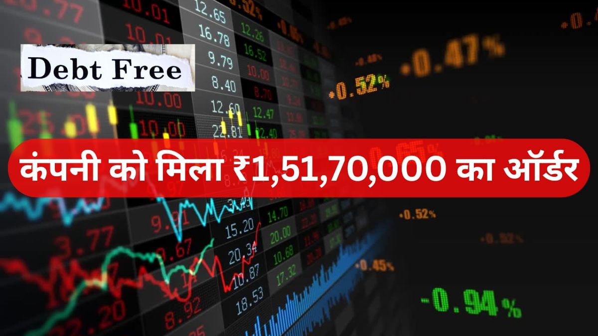 इस कर्जमुक्त कंपनी को मिला ₹15170000 का ऑर्डर, शेयर भाव ₹70 से कम, 73% छूट पर मिल रहा स्टॉक