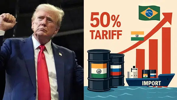 अमेरिका की टैरिफ लिस्ट में भारत-ब्राजील सबसे ऊपर, 50 फीसदी के साथ दोनों पर सबसे ज्यादा मार अमेरिका की टैरिफ लिस्ट में भारत-ब्राजील सबसे ऊपर, 50 फीसदी के साथ दोनों पर सबसे ज्यादा मार
