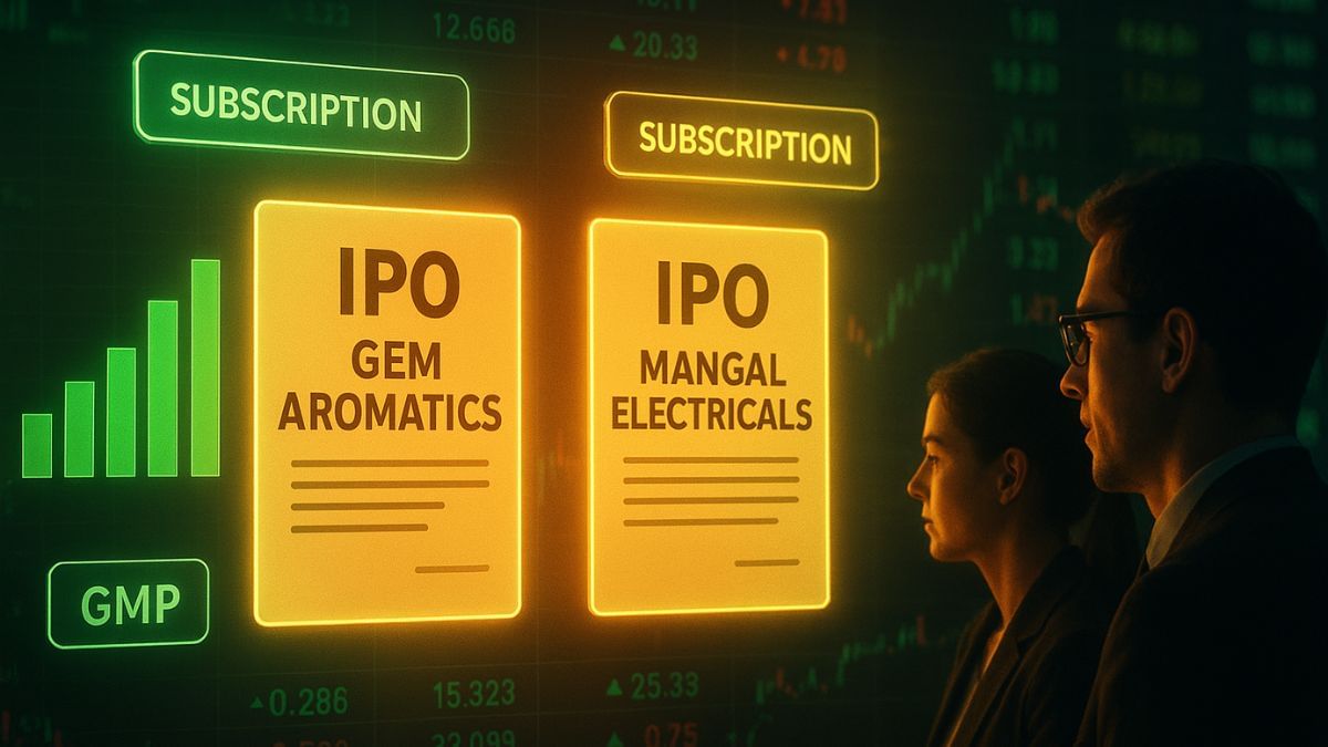 Gem Aromatics vs Mangal Electricals IPO: एक का बढ़ा GMP तो दूसरे में नहीं हुआ बदलाव, जानें कौन कितना हुआ सब्सक्राइब