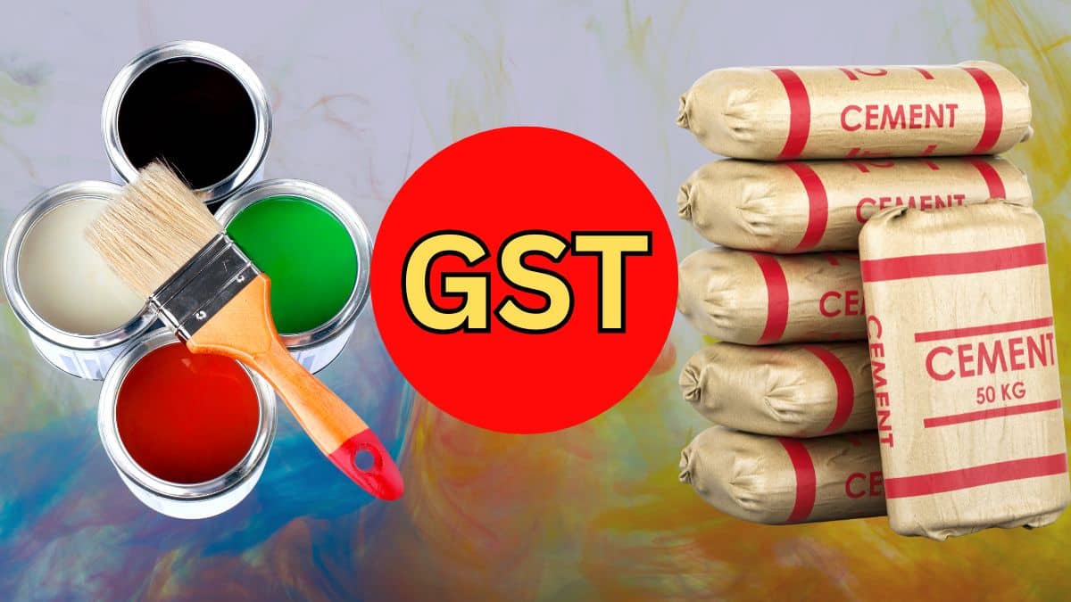 सीमेंट, पेंट और वॉलपेपर पर 22 सितंबर से कितना लगेगा GST, घर बनवाना सस्ता होगा या महंगा? जान लें हकीकत सीमेंट, पेंट और वॉलपेपर पर 22 सितंबर से कितना लगेगा GST, घर बनवाना सस्ता होगा या महंगा? जान लें हकीकत