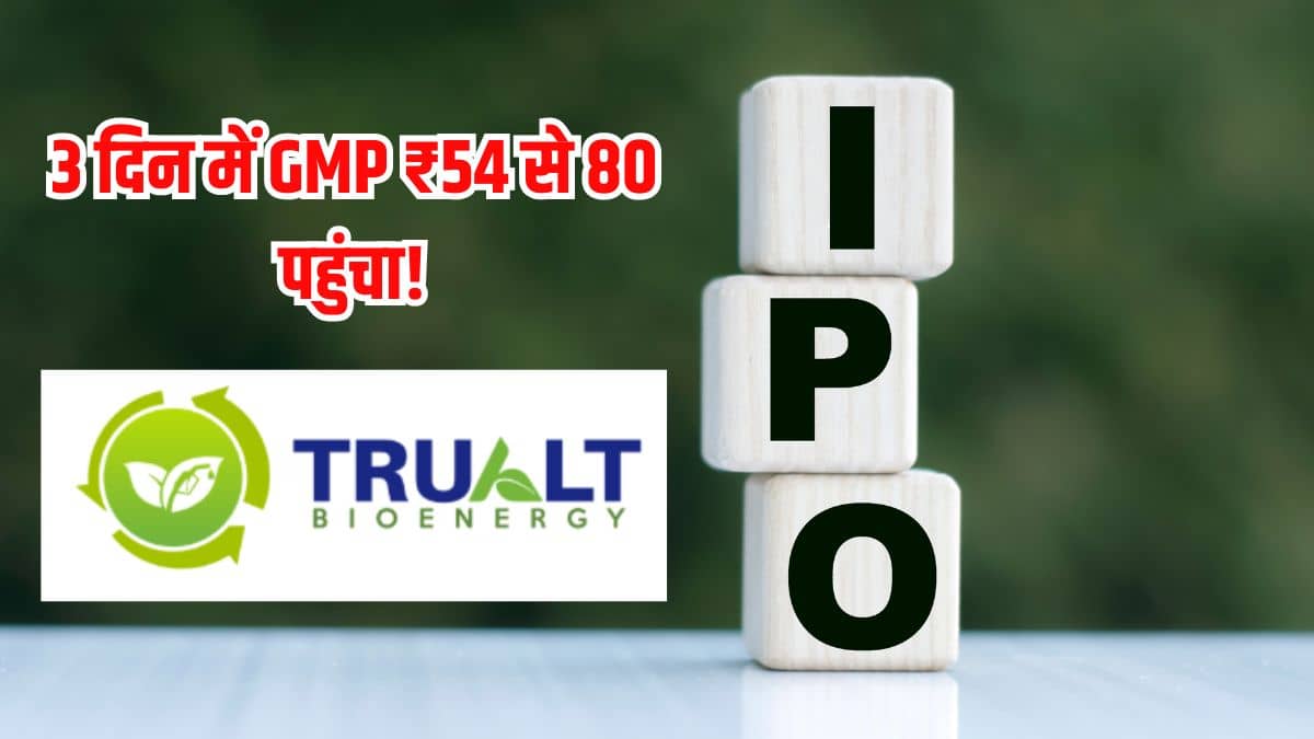 एथेनॉल कंपनी का IPO मचा रहा धमाल! 3 दिन में GMP ₹54 से 80 पहुंचा, ₹14,880 से लगाएं दांव एथेनॉल कंपनी का IPO मचा रहा धमाल! 3 दिन में GMP ₹54 से 80 पहुंचा, ₹14,880 से लगाएं दांव