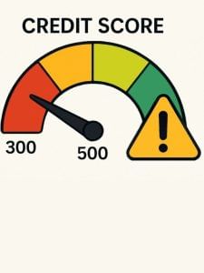 क्रेडिट स्कोर 500 पर क्यों है फंसा ? जानें वजह