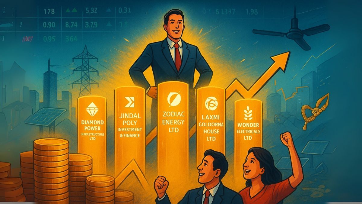 70% से ज्यादा प्रमोटर होल्डिंग, पांच साल में 166822% तक रिटर्न; बिजली, सोलर, ज्वेलरी से जुड़े ये स्टॉक बने बड़े सितारे 70% से ज्यादा प्रमोटर होल्डिंग, पांच साल में 166822% तक रिटर्न; बिजली, सोलर, ज्वेलरी से जुड़े ये स्टॉक बने बड़े सितारे