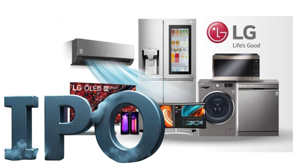 LG Electronics IPO का GMP दे रहा भारी लिस्टिंग गेन का संकेत, 54 गुना सब्सक्रिप्शन के साथ हुआ बंद; टूट पड़े QIB निवेशक LG Electronics IPO का GMP दे रहा भारी लिस्टिंग गेन का संकेत, 54 गुना सब्सक्रिप्शन के साथ हुआ बंद; टूट पड़े QIB निवेशक
