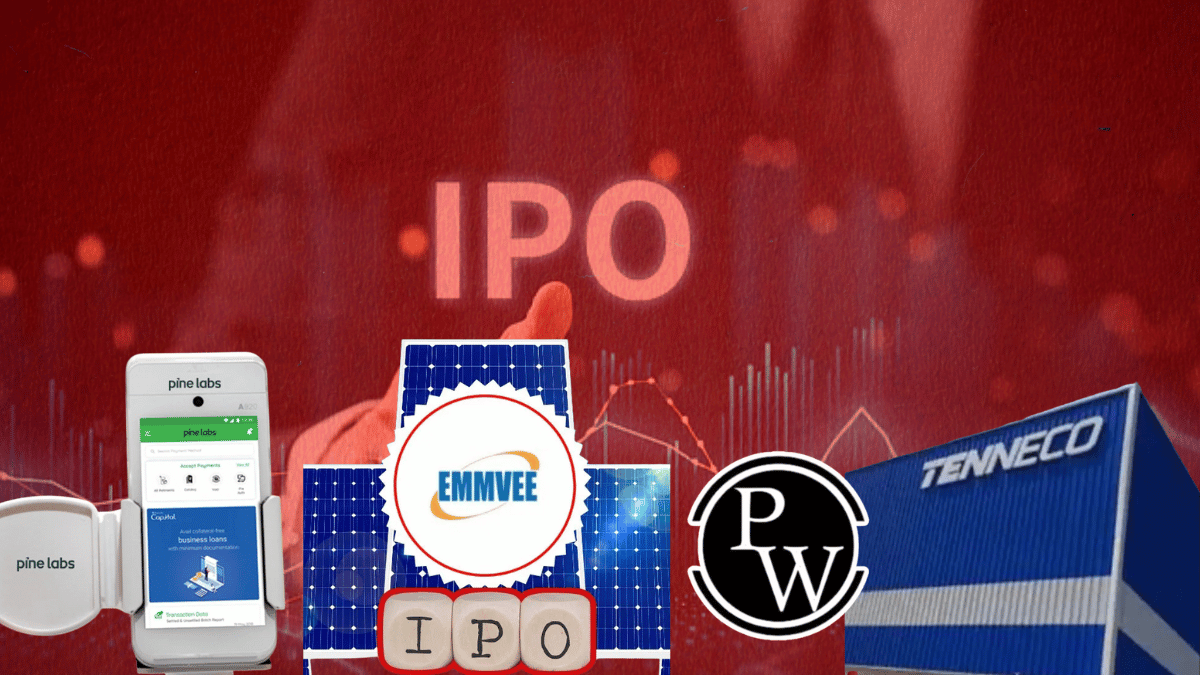 Pine Labs vs Emmvee Photovoltaic vs PW vs Tenneco Clean IPO: किसका GMP ज्यादा, किसे मिलेगी दमदार लिस्टिंग गेन Pine Labs vs Emmvee Photovoltaic vs PW vs Tenneco Clean IPO: किसका GMP ज्यादा, किसे मिलेगी दमदार लिस्टिंग गेन