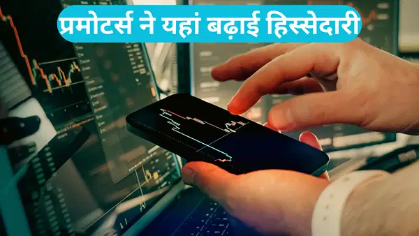 प्रमोटर्स की बड़ी खरीदारी! इन 3 शेयरों में लगातार बढ़ा रहे होल्डिंग, रडार पर रखें स्टॉक्स प्रमोटर्स की बड़ी खरीदारी! इन 3 शेयरों में लगातार बढ़ा रहे होल्डिंग, रडार पर रखें स्टॉक्स
