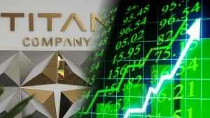 Titan ने मारी 8 हफ्तों की धमाकेदार छलांग! 17% रैली और 51000 करोड़ जोड़कर बना मार्केट का चमकता स्टार