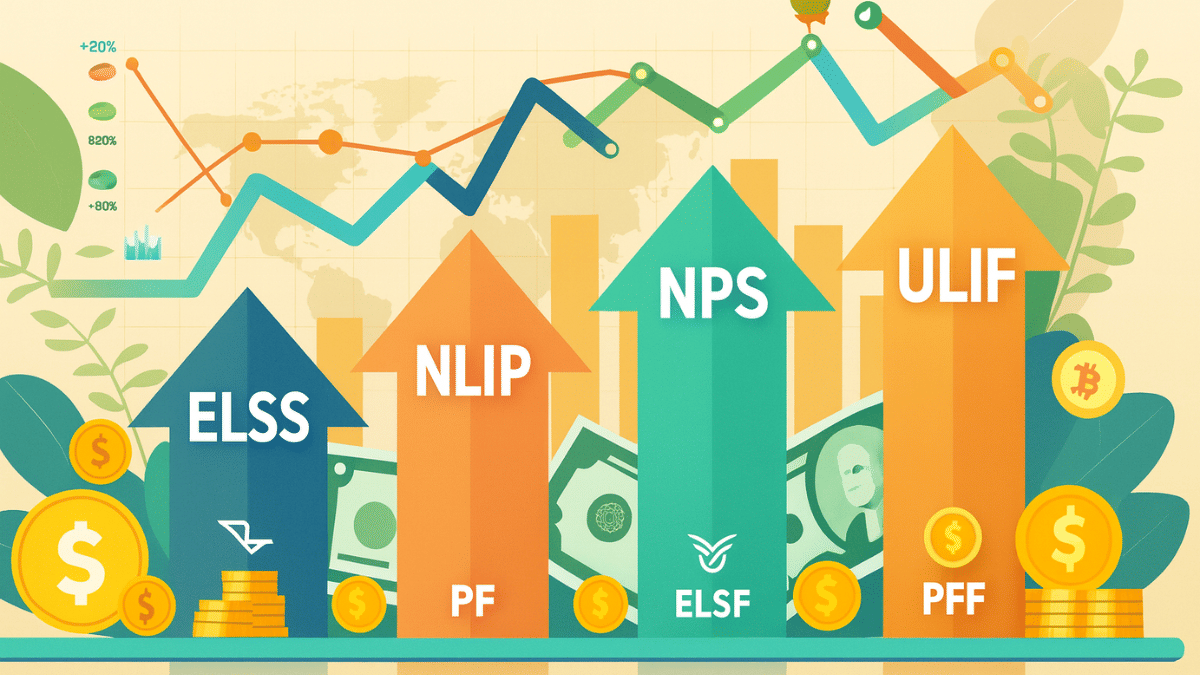PPF, ELSS, NPS, ULIP… किसमें है सबसे ज्यादा मुनाफा, ₹12500 के निवेश पर मिल सकता है 63 लाख, टैक्स फ्री में बेहतर कौन
