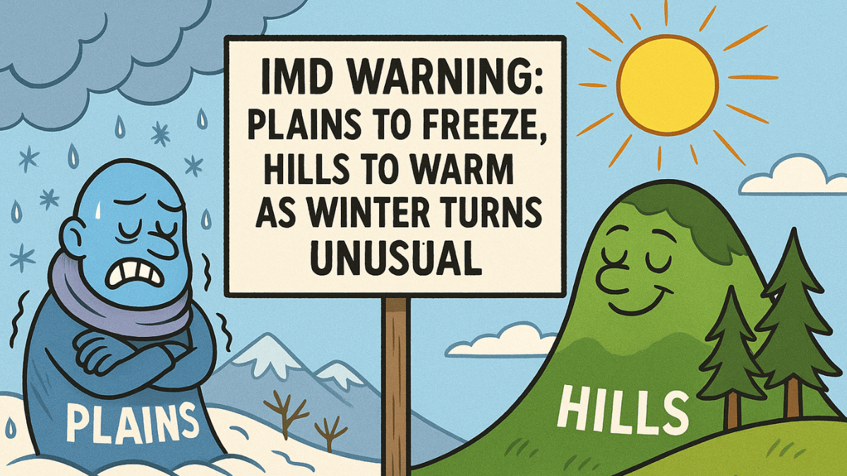 IMD की चेतावनी, मैदानी इलाकों में बढ़ेगी ठंड, पहाड़ों पर चढ़ेगा पारा; इस वजह से बहेगी मौसम की उल्टी गंगा