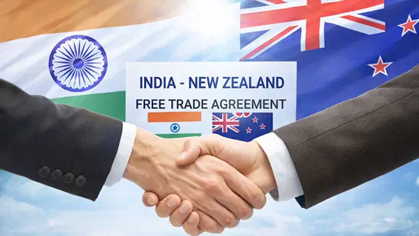 भारत-न्यूजीलैंड FTA आज से लागू, सेब-शहद और वाइन खरीदना होगा सस्ता? भारतीय सामानों को मिलेगी ड्यूटी-फ्री एंट्री भारत-न्यूजीलैंड FTA आज से लागू, सेब-शहद और वाइन खरीदना होगा सस्ता? भारतीय सामानों को मिलेगी ड्यूटी-फ्री एंट्री