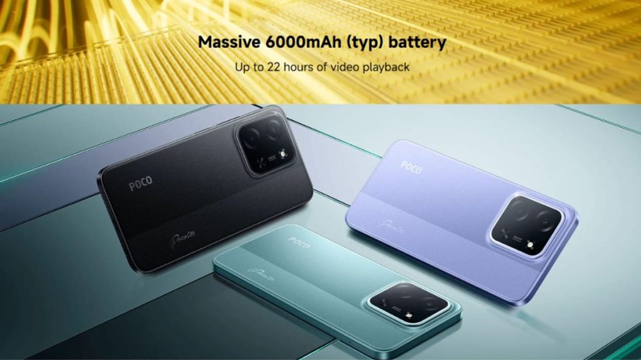 POCO C85 5G हुआ लॉन्‍च, बड़ी स्क्रीन, दमदार परफॉर्मेंस और 6000mAh की बैटरी से है लैस, जानें कीमत