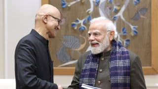 सत्या नडेला ने पीएम मोदी से की मुलाकात, भारत के AI सेक्टर में ₹1.46 लाख करोड़ का निवेश करेगी माइक्रोसॉफ्ट