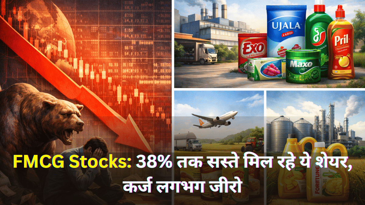 FMCG Stocks: 38% तक सस्ते मिल रहे ये शेयर, कर्ज लगभग जीरो, फॉर्च्यून बनाने वाली कंपनी भी लिस्ट में शामिल FMCG Stocks: 38% तक सस्ते मिल रहे ये शेयर, कर्ज लगभग जीरो, फॉर्च्यून बनाने वाली कंपनी भी लिस्ट में शामिल
