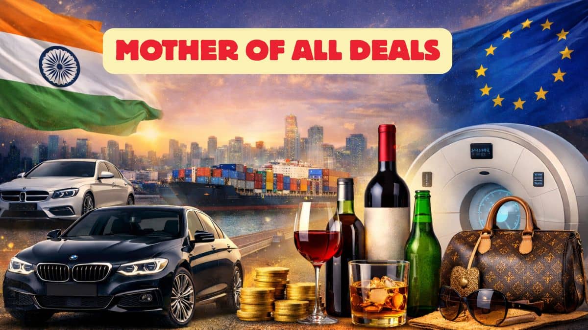 ‘Mother of All Deals’ पर टिकी है सबकी नजर, India-EU FTA से क्या होगा फायदा, कार से लेकर वाइन तक हो सकती हैं सस्ती ‘Mother of All Deals’ पर टिकी है सबकी नजर, India-EU FTA से क्या होगा फायदा, कार से लेकर वाइन तक हो सकती हैं सस्ती