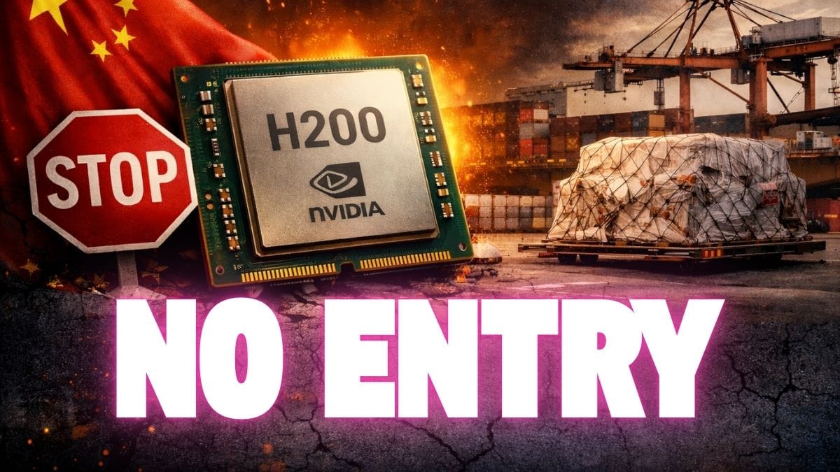 चीन ने Nvidia को दिया बड़ा झटका, H200 चिप की शिपमेंट पर कस्टम ने लगाई रोक; 10 लाख ऑर्डर पर मंडराया संकट