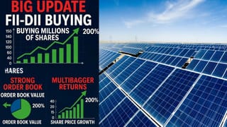 कमाल का ऑर्डर बुक और मल्टीबैगर रिटर्न! इस सोलर स्टॉक पर आया बड़ा अपडेट, FII-DII ने खरीदे लाखों शेयर