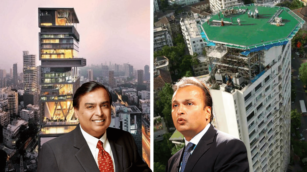 Antilia vs Abode: अंबानी ब्रदर्स में किसके घर में ज्यादा फ्लोर-हेलिपैड-लिफ्ट और स्विमिंग पूल, जानें कितनी दूर रहते हैं दोनों भाई Antilia vs Abode: अंबानी ब्रदर्स में किसके घर में ज्यादा फ्लोर-हेलिपैड-लिफ्ट और स्विमिंग पूल, जानें कितनी दूर रहते हैं दोनों भाई