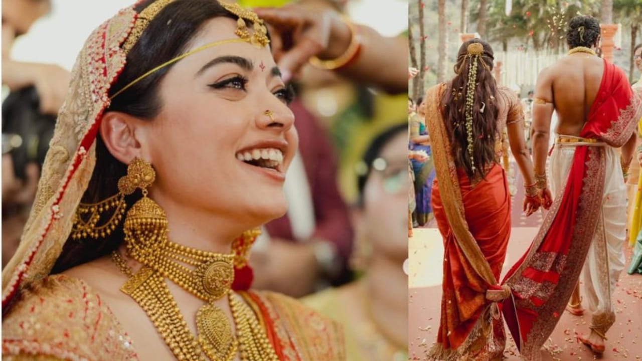 एक-दूजे के हुए रश्मिका मंदाना और विजय देवरकोंडा, तेलुगु रीति-रिवाजों से हुई शादी; देखें तस्वीरें