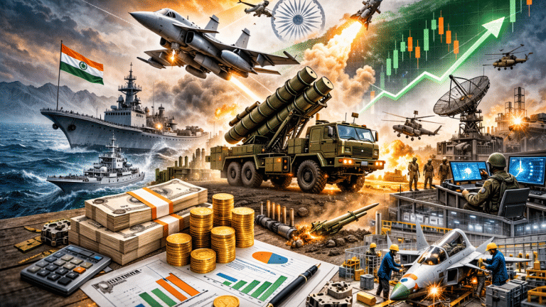 सेंसेक्स धड़ाम लेकिन डिफेंस स्टॉक का जलवा, 12 फीसदी तक तेजी; इस प्राइवेट कंपनी ने मारी बाजी