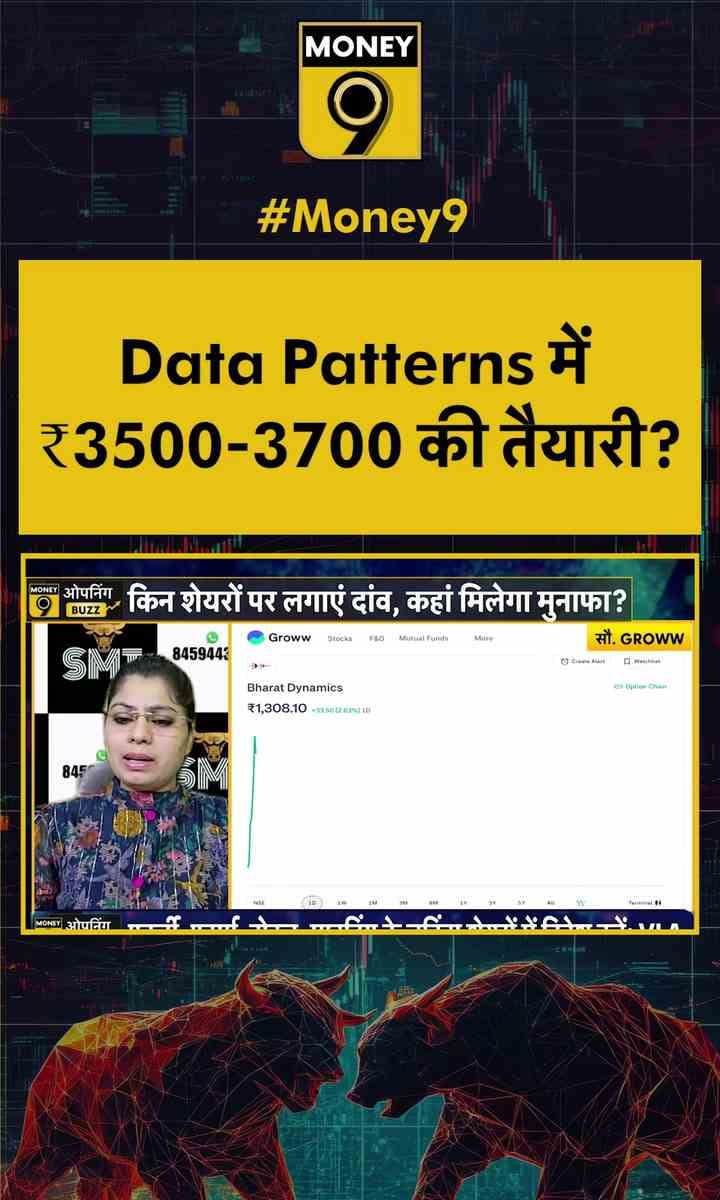 Data Patterns में ₹3500-3700 की तैयारी?