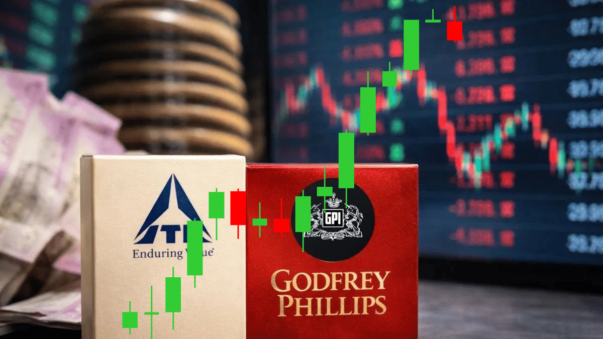 Godfrey Phillips में शेयरों में आई तूफानी तेजी, 1O% से अधिक चढ़े शेयर, जानें क्यों भाग रहे तंबाकू सेक्टर के स्टॉक Godfrey Phillips में शेयरों में आई तूफानी तेजी, 1O% से अधिक चढ़े शेयर, जानें क्यों भाग रहे तंबाकू सेक्टर के स्टॉक