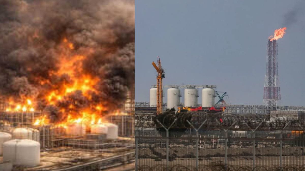 ईरानी मिसाइलों से दहला कतर का सबसे बड़ा गैस हब, रास लफान में भीषण आग, बड़े नुकसान का दावा