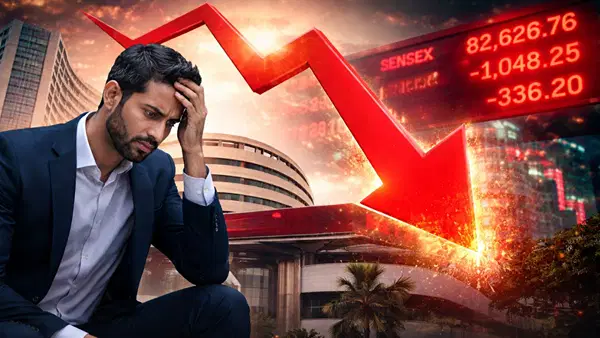 Black Friday: शेयर मार्केट में तबाही से निवेशकों के 8.53 लाख करोड़ डूबे, सेंसेक्स 1690 और निफ्टी 486 अंक टूटकर हुए बंद Black Friday: शेयर मार्केट में तबाही से निवेशकों के 8.53 लाख करोड़ डूबे, सेंसेक्स 1690 और निफ्टी 486 अंक टूटकर हुए बंद