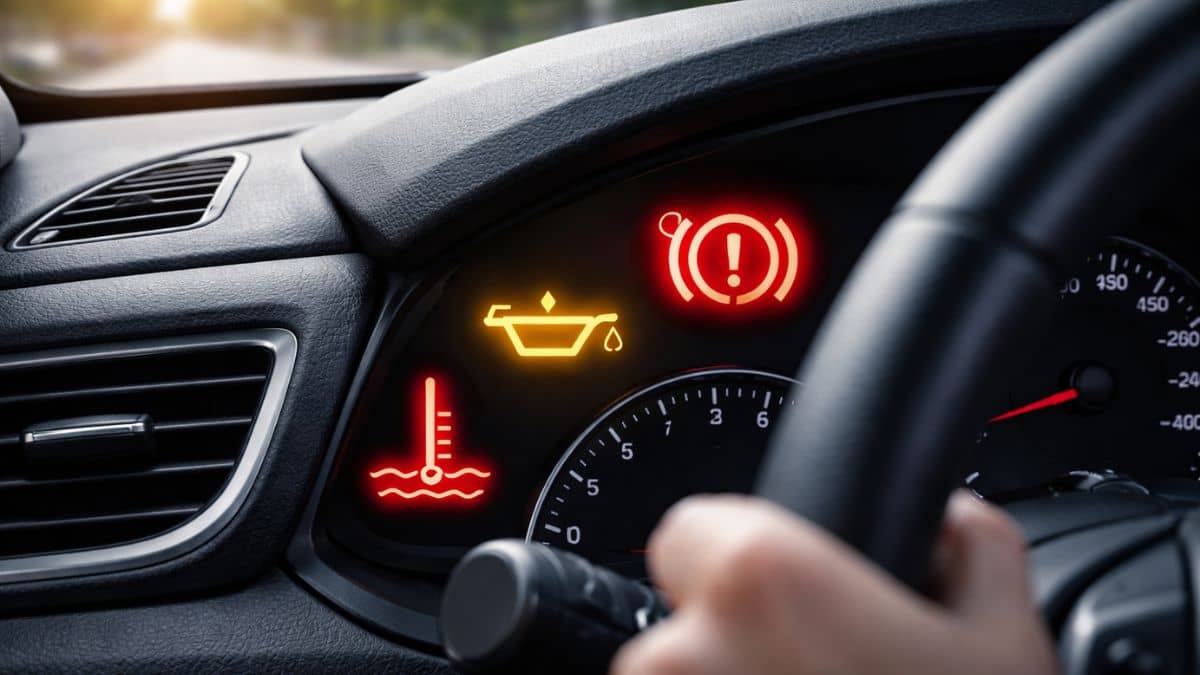 डैशबोर्ड पर जली ये 3 लाइटें? तुरंत रोकें गाड़ी, वरना लाखों का हो सकता है नुकसान; जानें सही तरीका डैशबोर्ड पर जली ये 3 लाइटें? तुरंत रोकें गाड़ी, वरना लाखों का हो सकता है नुकसान; जानें सही तरीका