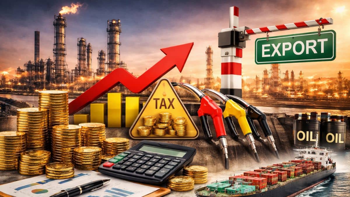 फ्यूल ड्यूटी में बड़े बदलाव के बाद बढ़ी अनिश्चितता, रिलायंस SEZ एक्सपोर्ट पर टैक्स को लेकर बाजार में सस्पेंस फ्यूल ड्यूटी में बड़े बदलाव के बाद बढ़ी अनिश्चितता, रिलायंस SEZ एक्सपोर्ट पर टैक्स को लेकर बाजार में सस्पेंस