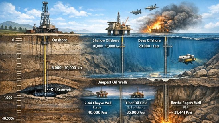 कितनी गहराई पर मिलता है कच्चा तेल? जानें जमीन और समुद्र दोनों में कहां कम करनी पड़ती है ड्रिलिंग