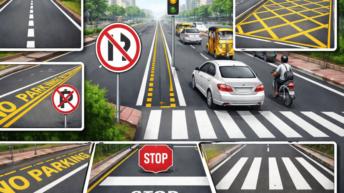 ड्राइविंग से पहले जान लें ये 8 रोड मार्किंग, नजरअंदाज करना पड़ सकता है जान पर भारी, गाड़ी भी होगी जब्त